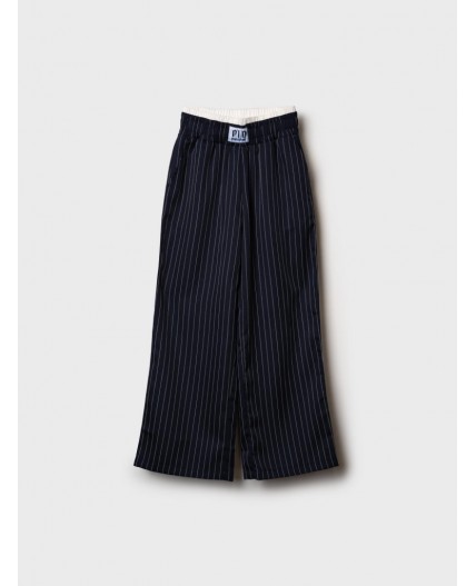 Брюки текстильные для девочек white, dark grеy