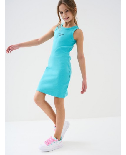 Платье трикотажное для девочек light blue