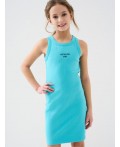 Платье трикотажное для девочек light blue