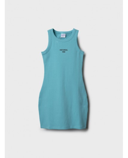 Платье трикотажное для девочек light blue