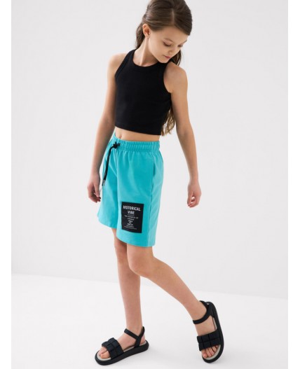 Топ трикотажный для девочек, 2 шт в комплекте black, light blue