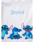 Комплект трикотажный для девочек: фуфайка (футболка), шорты white, light blue