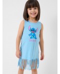 Платье трикотажное для девочек light blue