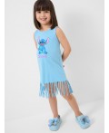 Платье трикотажное для девочек light blue