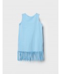 Платье трикотажное для девочек light blue