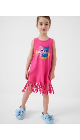 Платье трикотажное для девочек pink neon