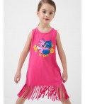Платье трикотажное для девочек pink neon