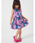 Платье трикотажное для девочек multicolor