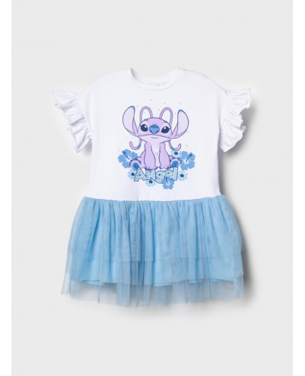 Платье трикотажное для девочек white, light blue