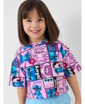 Фуфайка трикотажная для девочек (футболка) multicolor