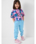 Фуфайка трикотажная для девочек (футболка) multicolor