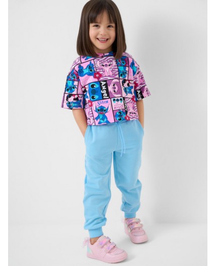 Фуфайка трикотажная для девочек (футболка) multicolor