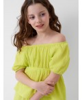 Комплект текстильный для девочек: блузка, брюки light green