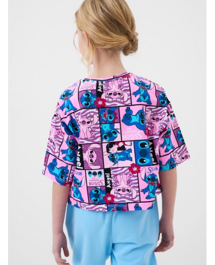 Фуфайка трикотажная для девочек (футболка) multicolor