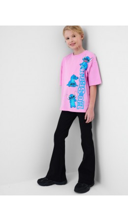 Фуфайка трикотажная для девочек (футболка) pink