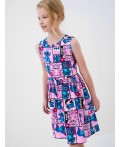 Платье трикотажное для девочек multicolor