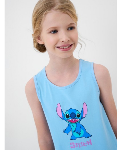 Платье трикотажное для девочек light blue
