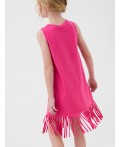 Платье трикотажное для девочек pink neon
