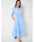 Платье текстильное для женщин light blue