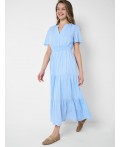 Платье текстильное для женщин light blue