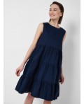 Платье текстильное для женщин dark blue