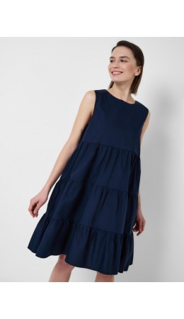 Платье текстильное для женщин dark blue