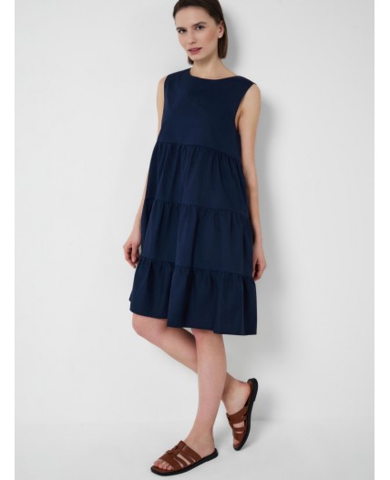 Платье текстильное для женщин dark blue
