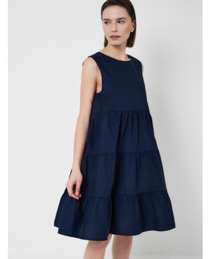 Платье текстильное для женщин dark blue