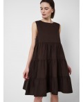 Платье текстильное для женщин brown