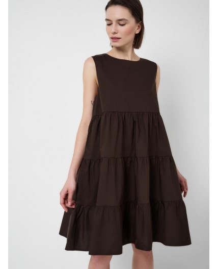 Платье текстильное для женщин brown