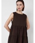 Платье текстильное для женщин brown