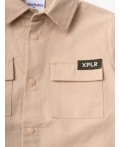 Комплект текстильный для мальчиков: рубашка, шорты beige