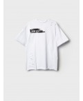 Фуфайка трикотажная для мальчиков (футболка) white