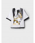 Фуфайка трикотажная для мальчиков (футболка) white, black