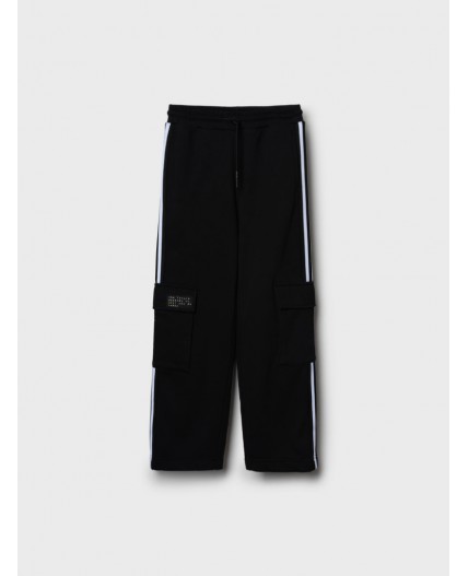 Брюки трикотажные для мальчиков black
