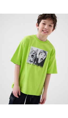 Фуфайка трикотажная для мальчиков (футболка) light green