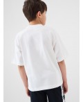 Фуфайка трикотажная для мальчиков (футболка) white