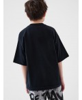 Фуфайка трикотажная для мальчиков (футболка) black