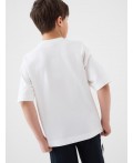 Фуфайка трикотажная для мальчиков (футболка) white