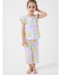Пижама трикотажная для девочек multicolor