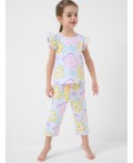 Пижама трикотажная для девочек multicolor
