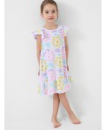 Сорочка ночная трикотажная для девочек multicolor