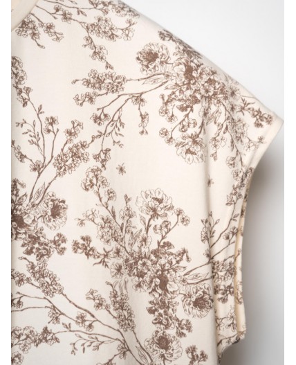 Пижама текстильная для женщин white, milk, brown