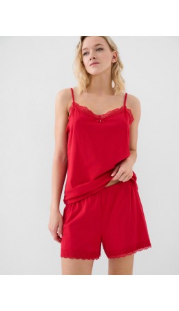 Пижама текстильная для женщин red
