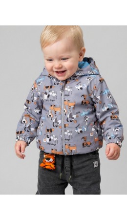 Куртка детская текстильная с полиуретановым покрытием для мальчиков (ветровка) multicolor