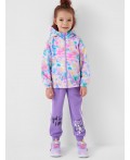 Куртка текстильная с полиуретановым покрытием для девочек (ветровка) multicolor