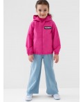 Куртка текстильная с полиуретановым покрытием для девочек (ветровка) pink