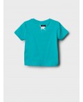 Фуфайка трикотажная для девочек (футболка) turquoise