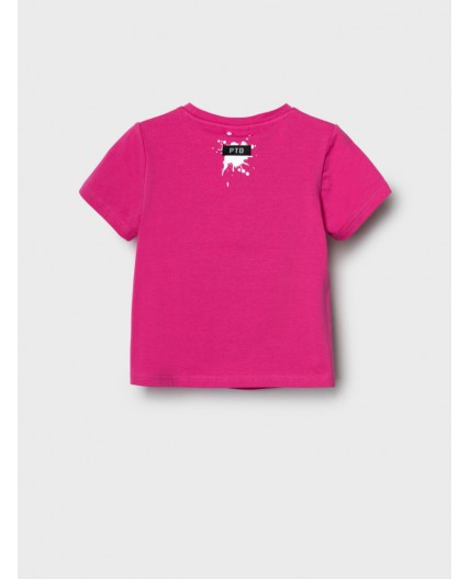 Фуфайка трикотажная для девочек (футболка) pink