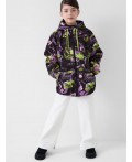 Куртка текстильная с полиуретановым покрытием для девочек (ветровка) multicolor